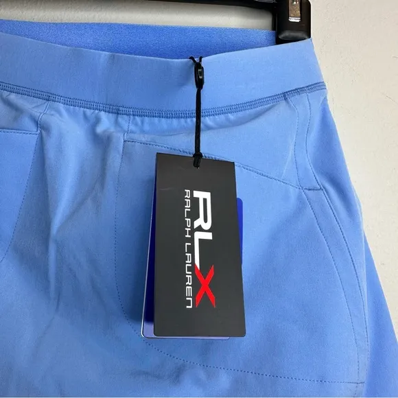 NEW RLX Ralph Lauren Golf Skirt Womens Blue Stretch Pleated Skort Sz XXS $138
