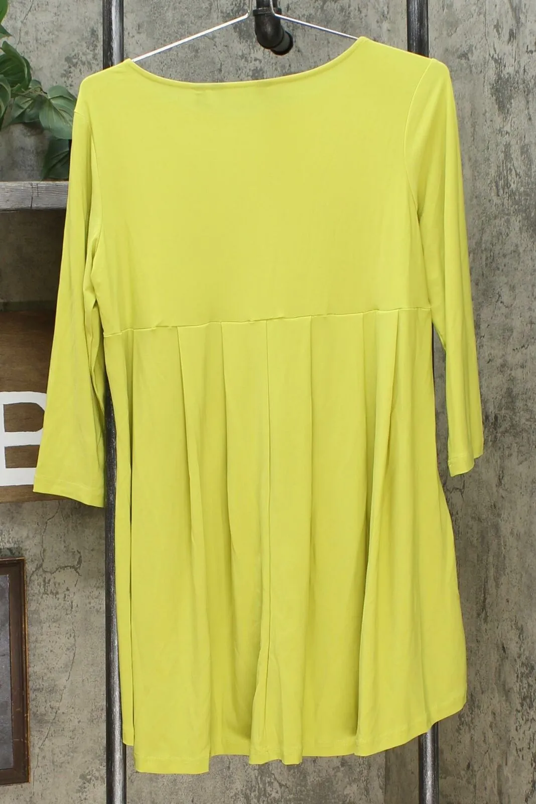 Nina Leonard Women's Pleated Back Tunic Top