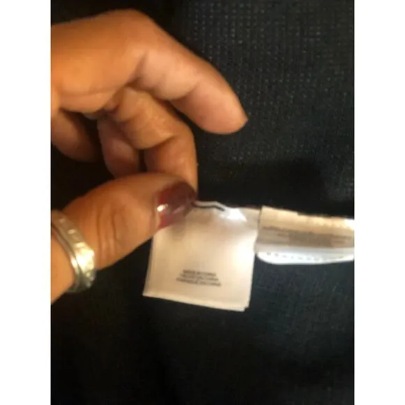 NINE WEST Women's One-Button Sweater Jacket Medium (M, Heather Grey/Black)