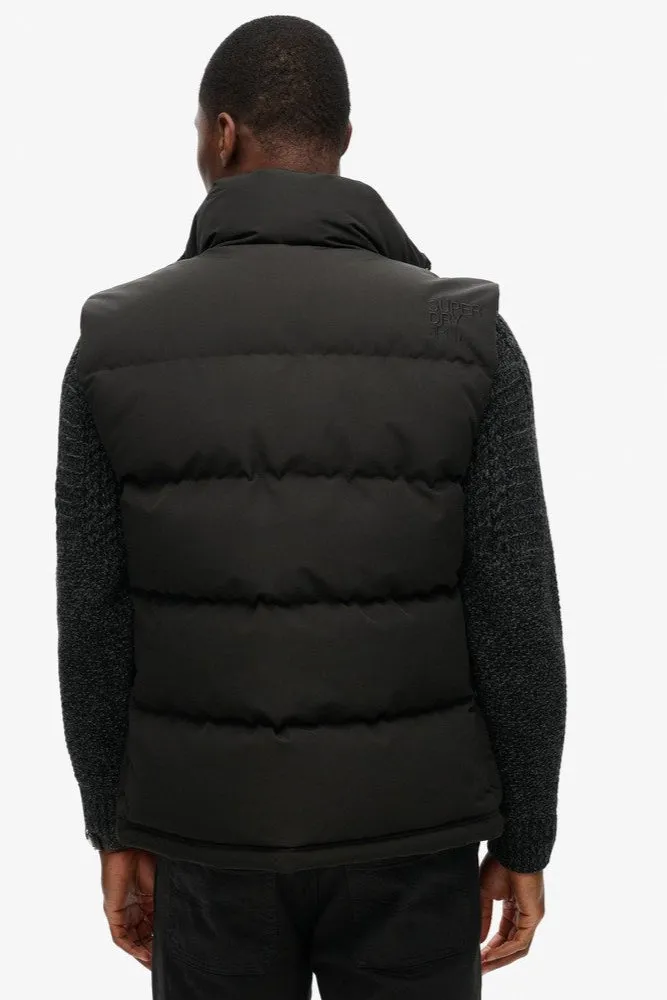Non Hooded Everest Gilet | Black