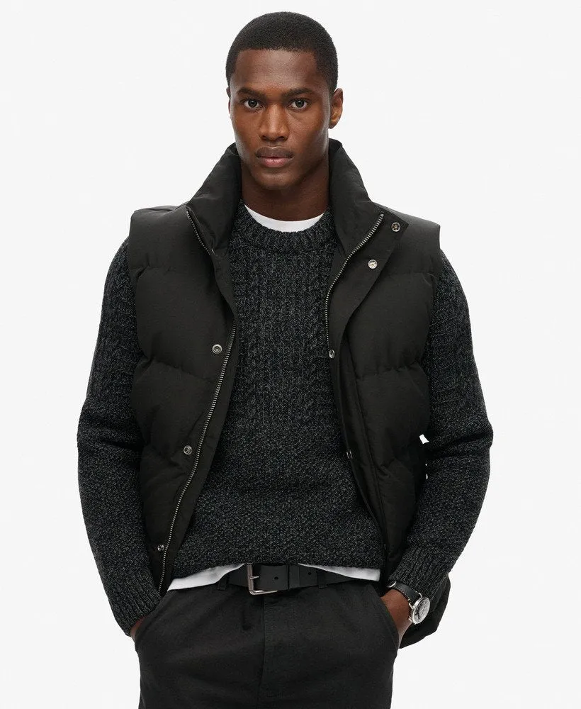 Non Hooded Everest Gilet | Black