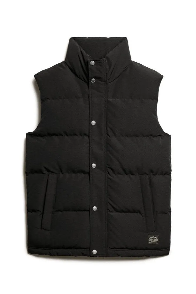 Non Hooded Everest Gilet | Black