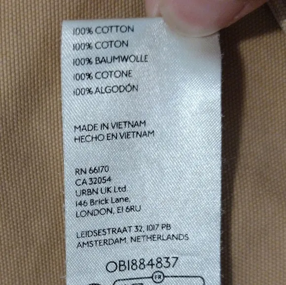 NWOT BDG Urban Outfitters - Khaki Carpenter Midi Skirt