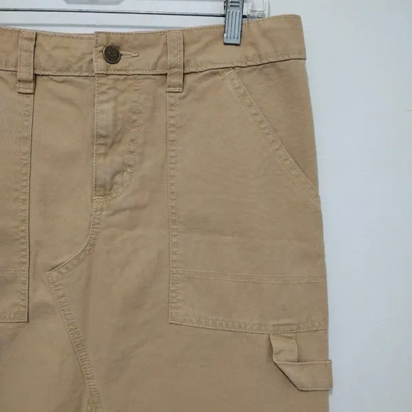 NWOT BDG Urban Outfitters - Khaki Carpenter Midi Skirt