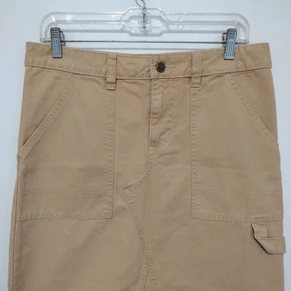 NWOT BDG Urban Outfitters - Khaki Carpenter Midi Skirt