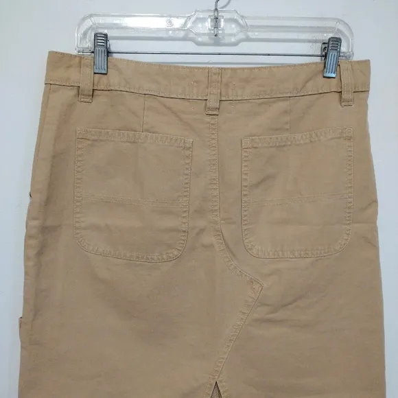NWOT BDG Urban Outfitters - Khaki Carpenter Midi Skirt