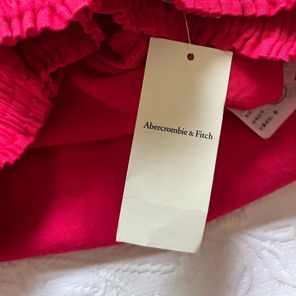 NWT Abercrombie &amp; Fitch Linen Blend Maxi Pink Skirt Size Medium