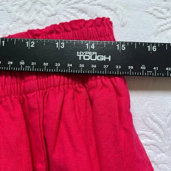 NWT Abercrombie &amp; Fitch Linen Blend Maxi Pink Skirt Size Medium