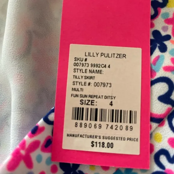 NWT Lilly Pulitzer Tilly Skirt 4