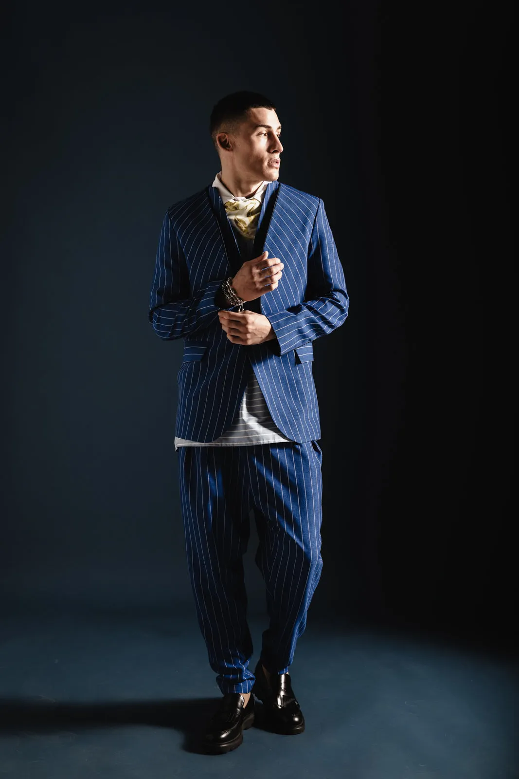 Oasis Blazer Striped Blue