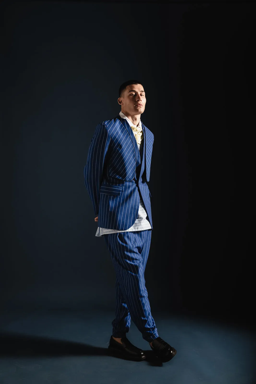 Oasis Blazer Striped Blue