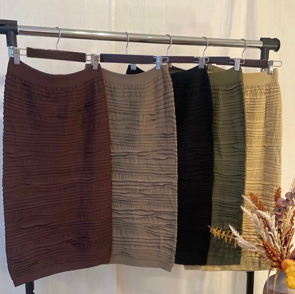 Olive Basic High Waist Spandex Skirt