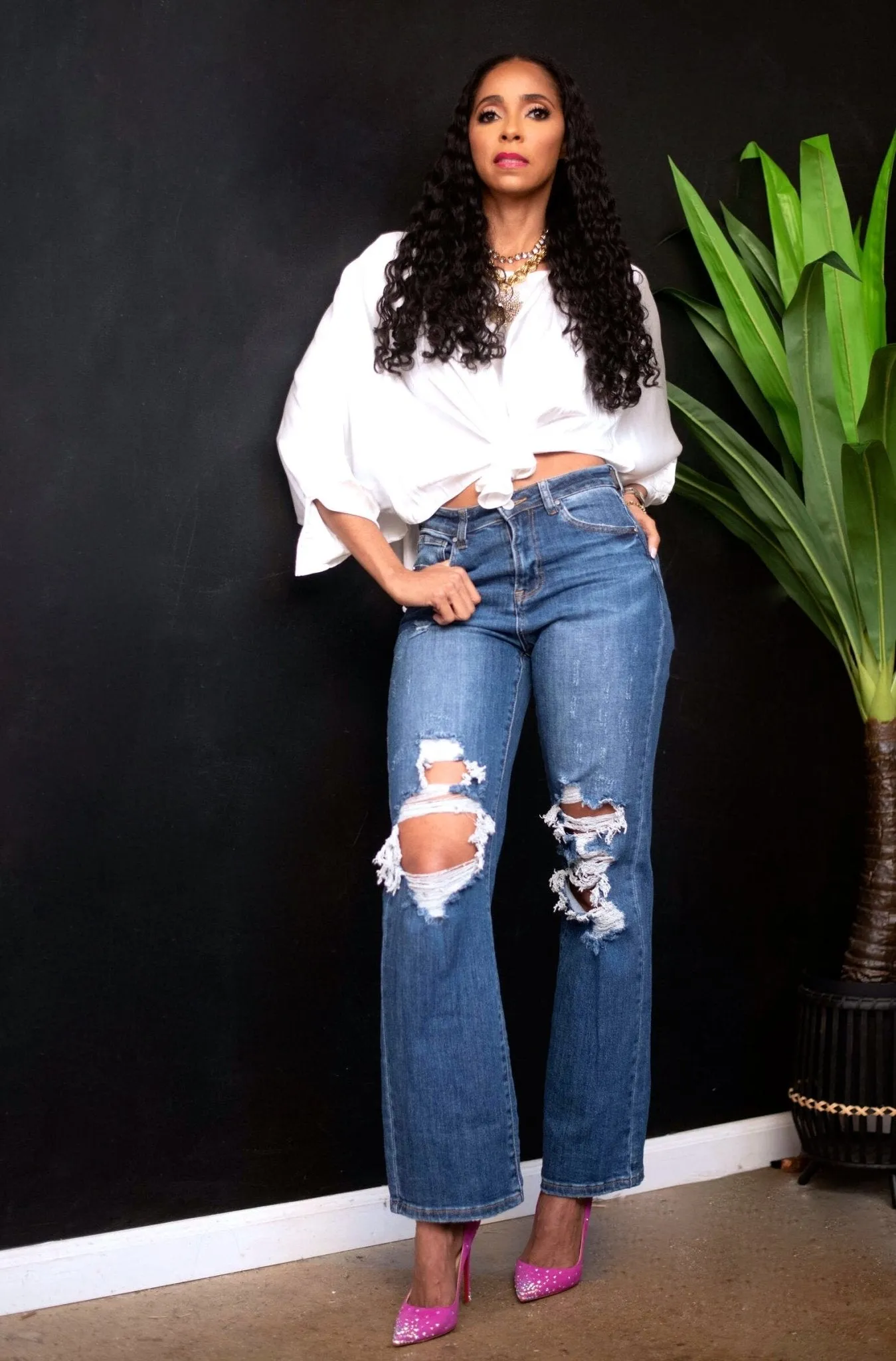 Olivia Pleated Blouse