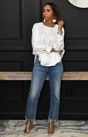 Olivia Pleated Blouse