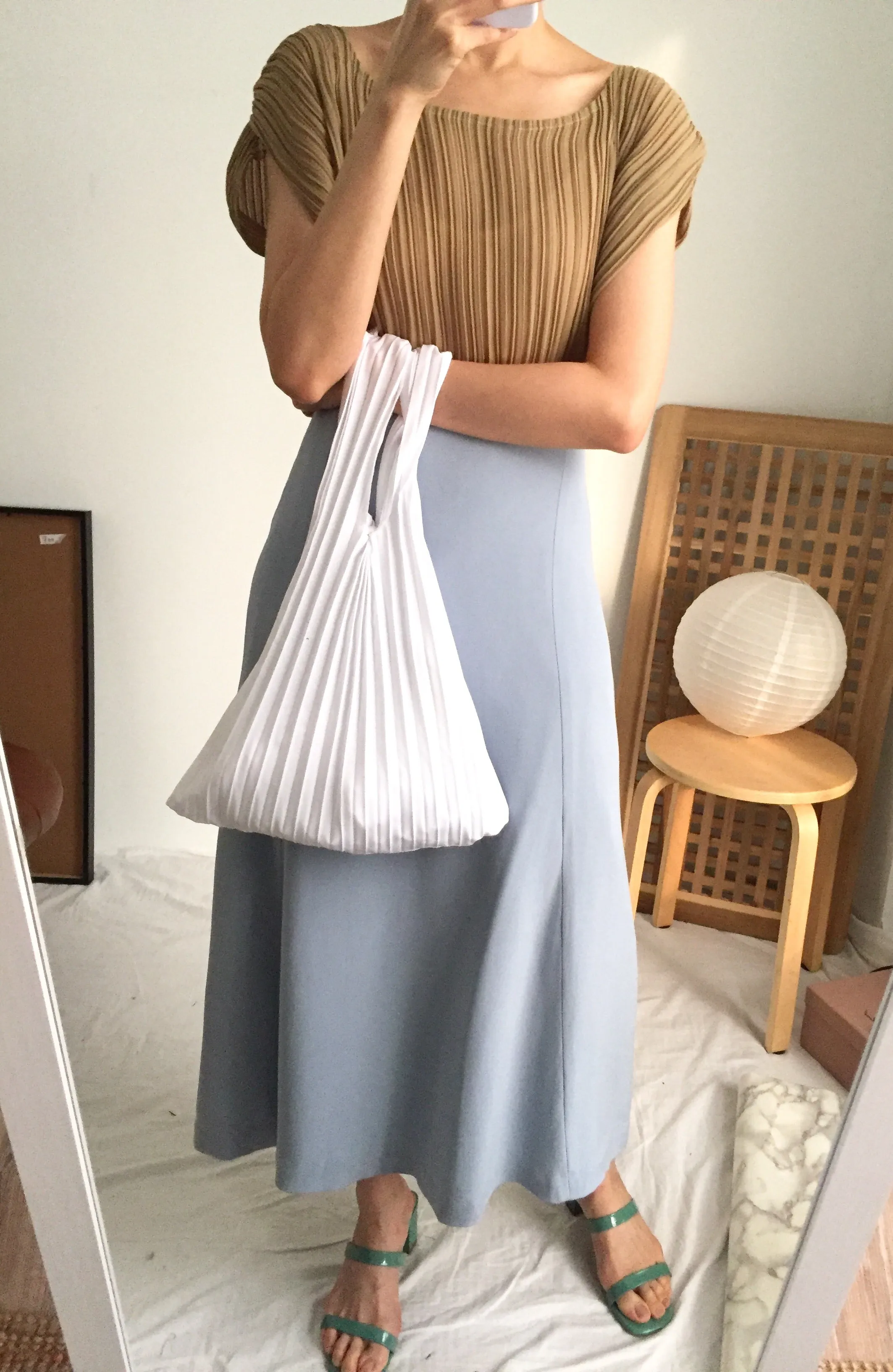 olsen blouse {Japanese vintage,sz L-XL｝