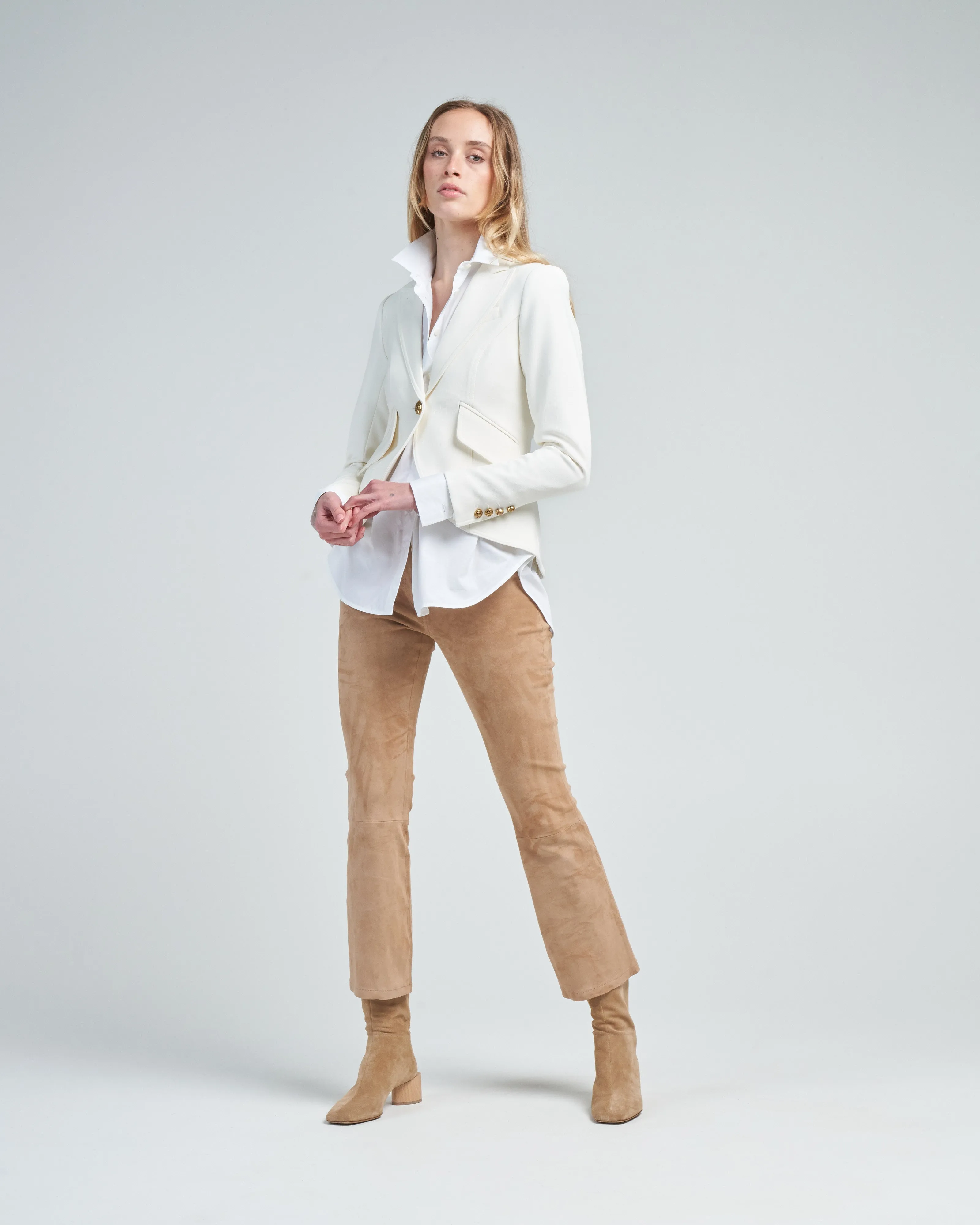one button blazer