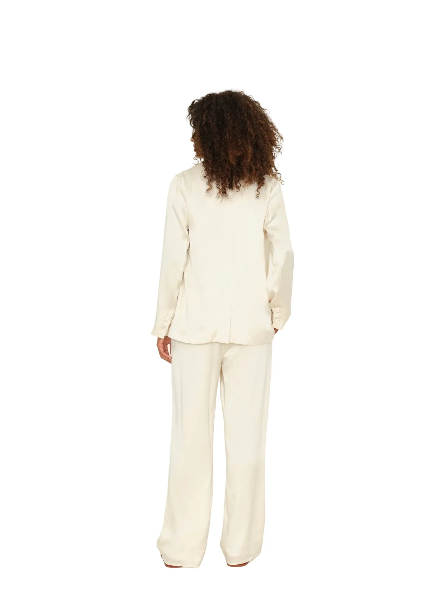 Oyster Shell Bella Silk Pant