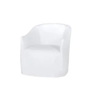 Palm Springs Slipcovered Swivel Chair