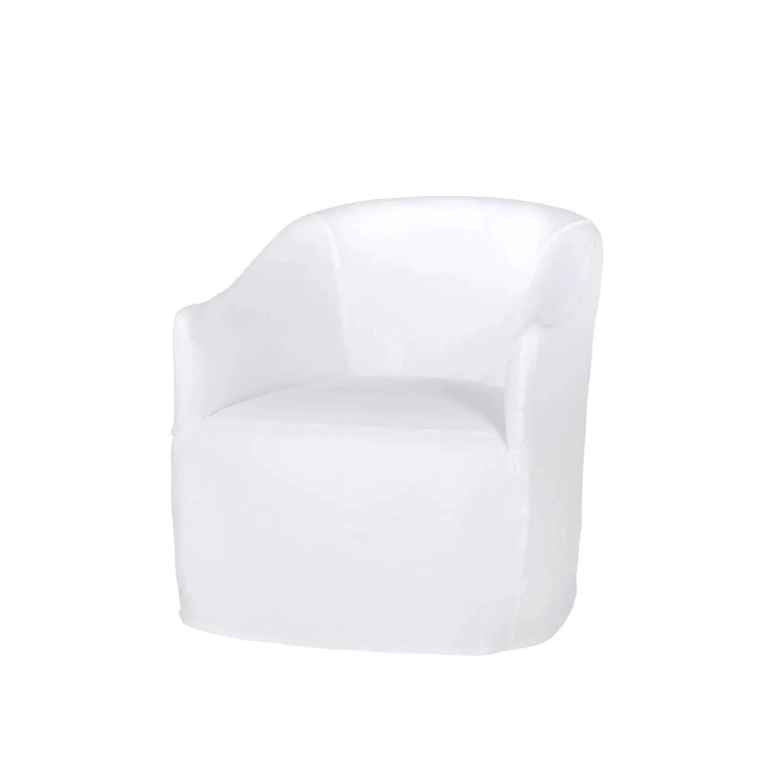 Palm Springs Slipcovered Swivel Chair
