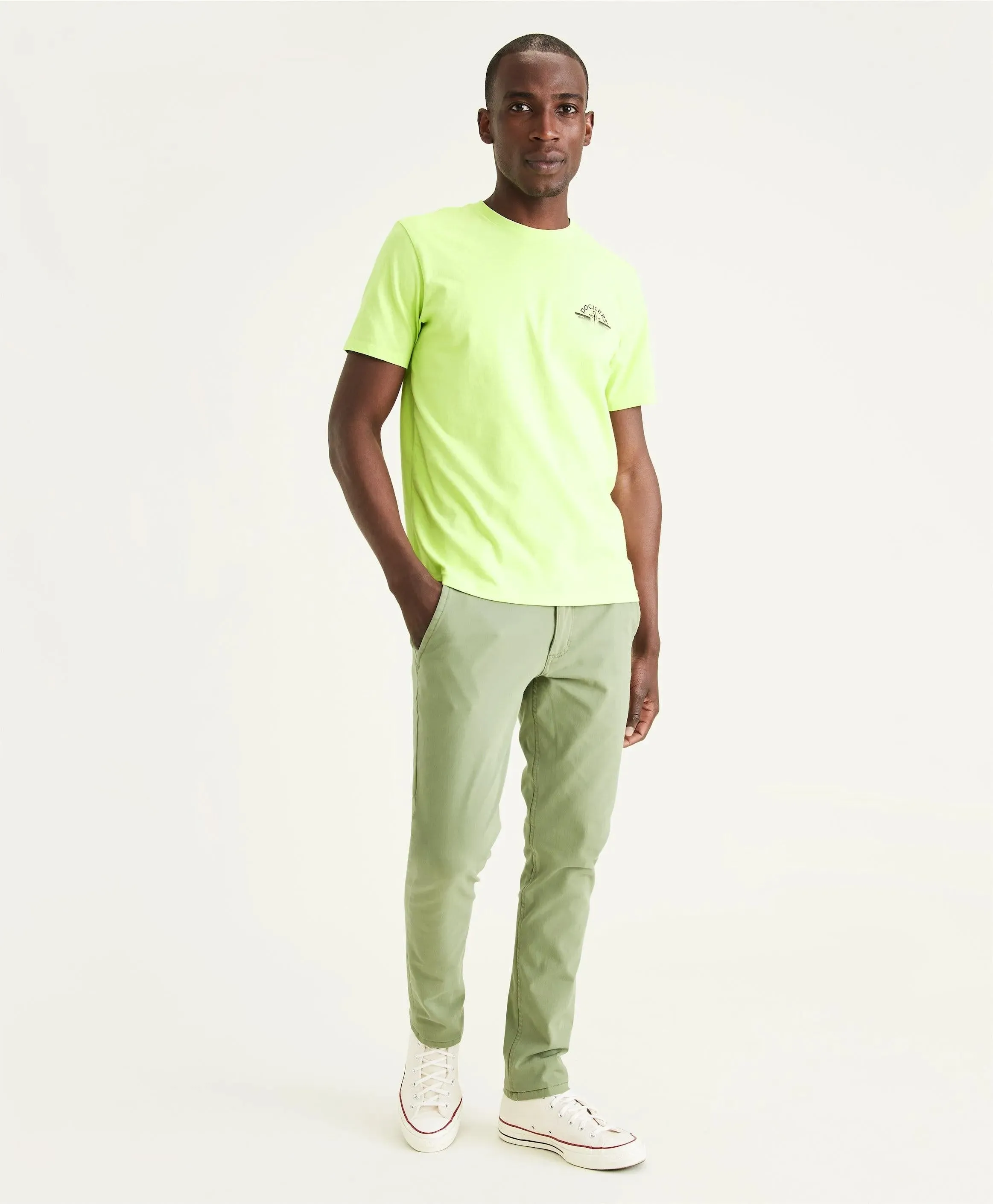 Pantalones Chinos Skinny Fit Smart 360 Flex™ Alpha Khaki Pants Aloe Green