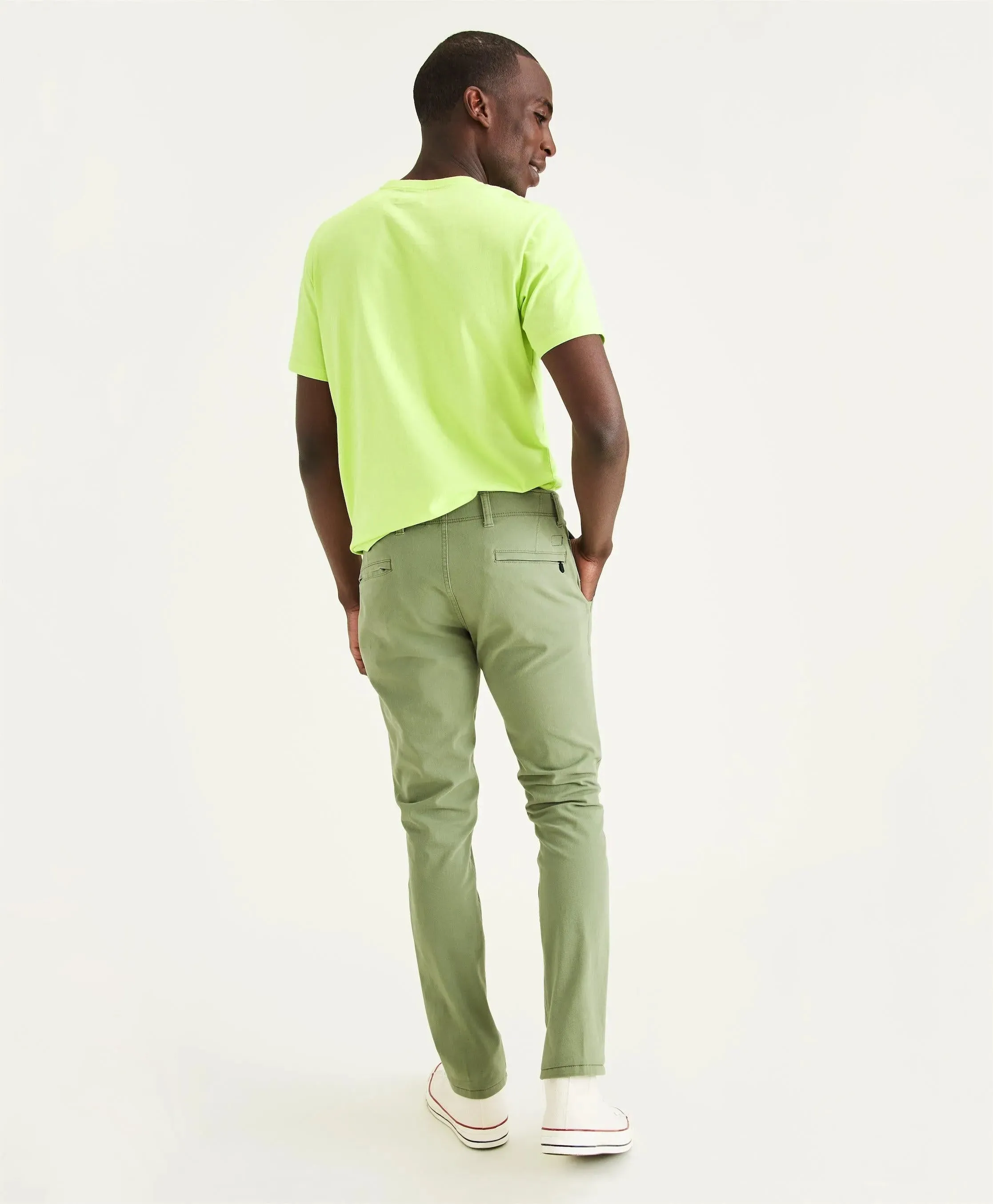 Pantalones Chinos Skinny Fit Smart 360 Flex™ Alpha Khaki Pants Aloe Green