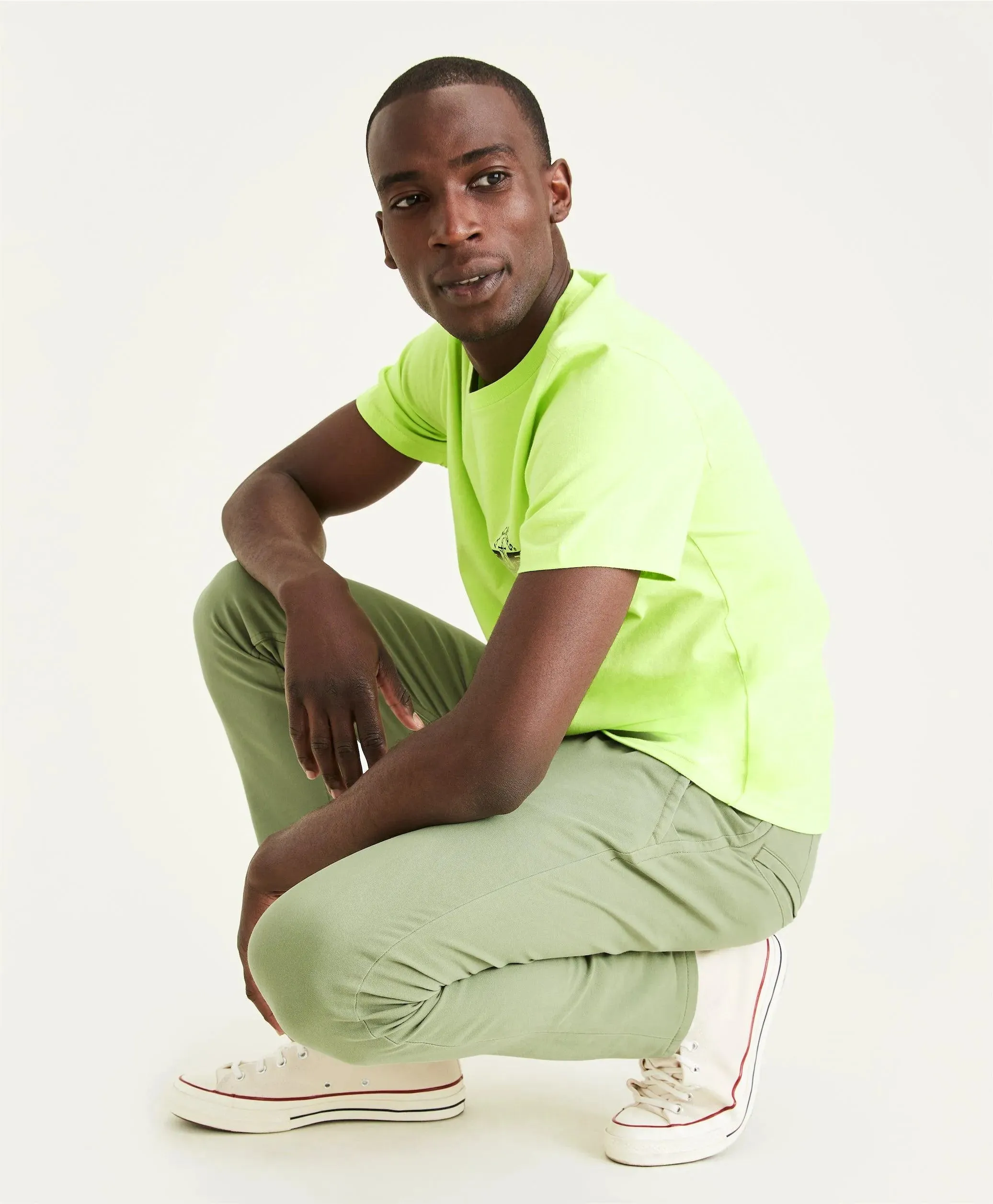 Pantalones Chinos Skinny Fit Smart 360 Flex™ Alpha Khaki Pants Aloe Green
