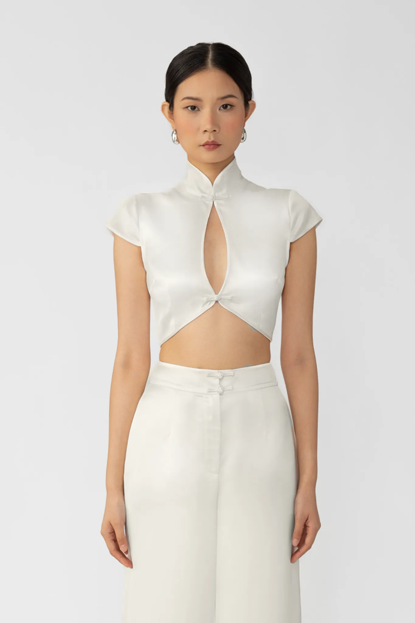 Peggy Satin Top