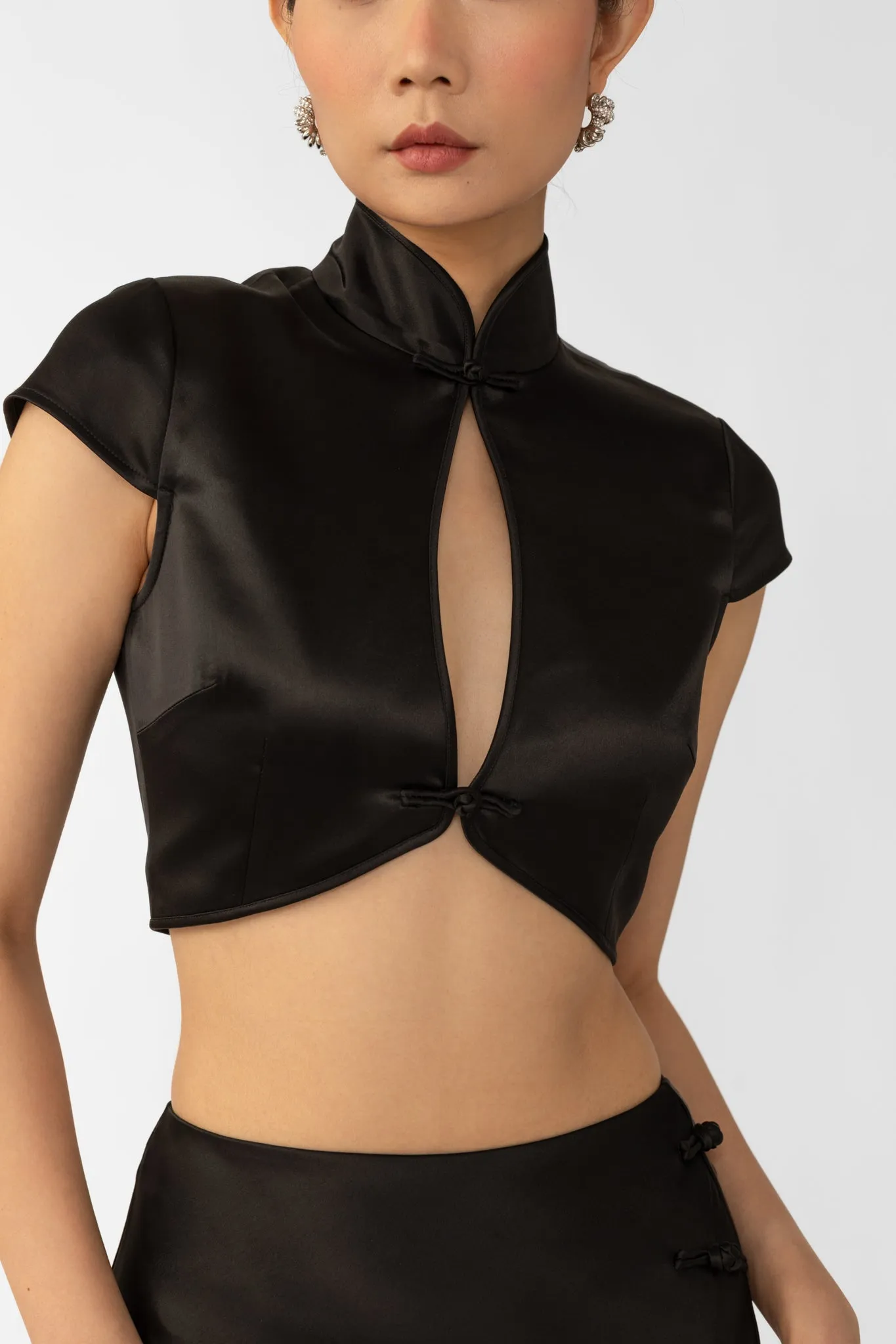 Peggy Satin Top