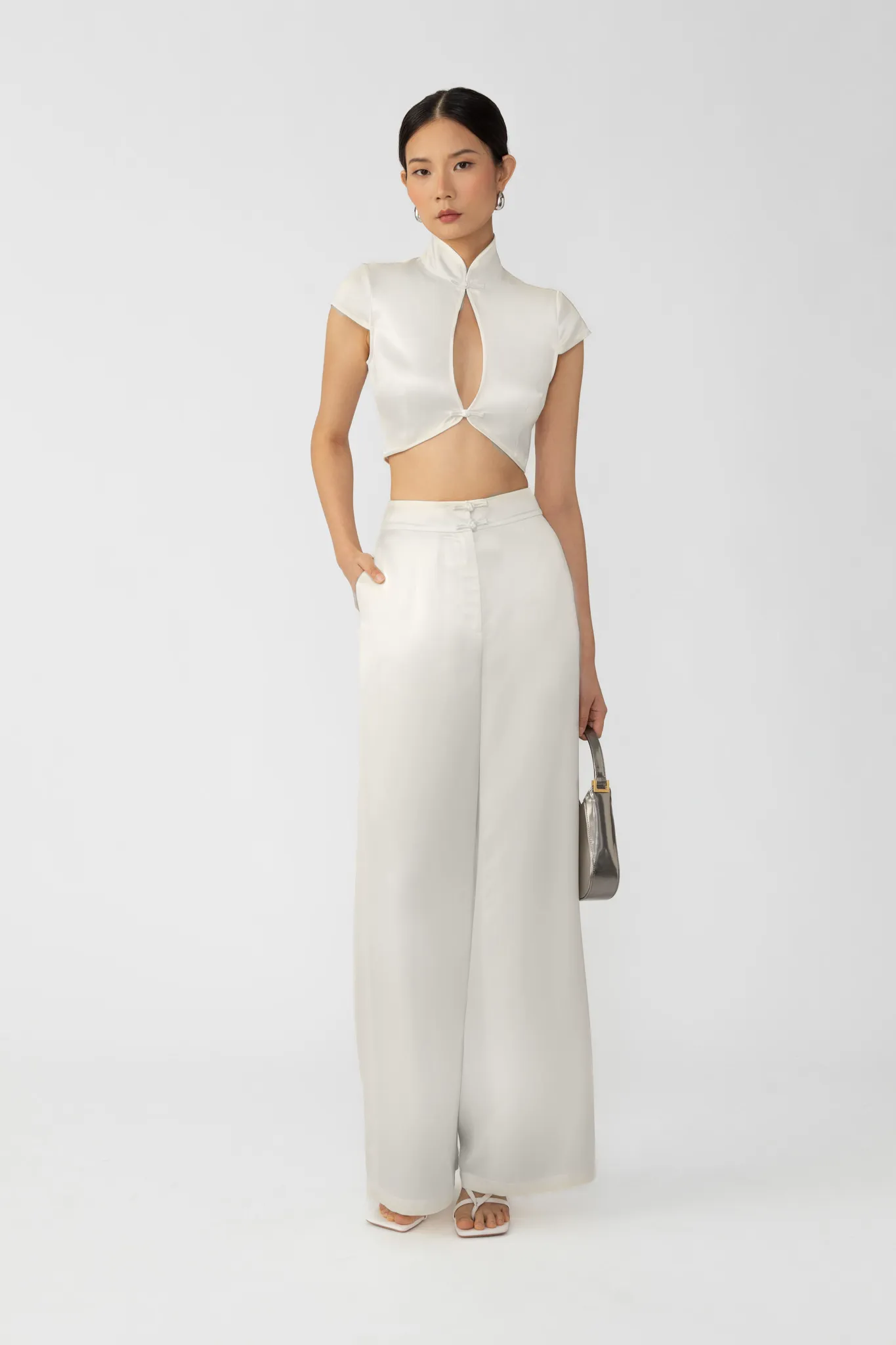 Peggy Satin Top