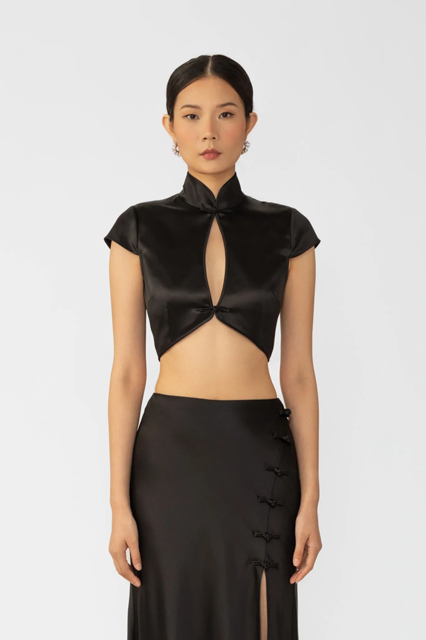 Peggy Satin Top