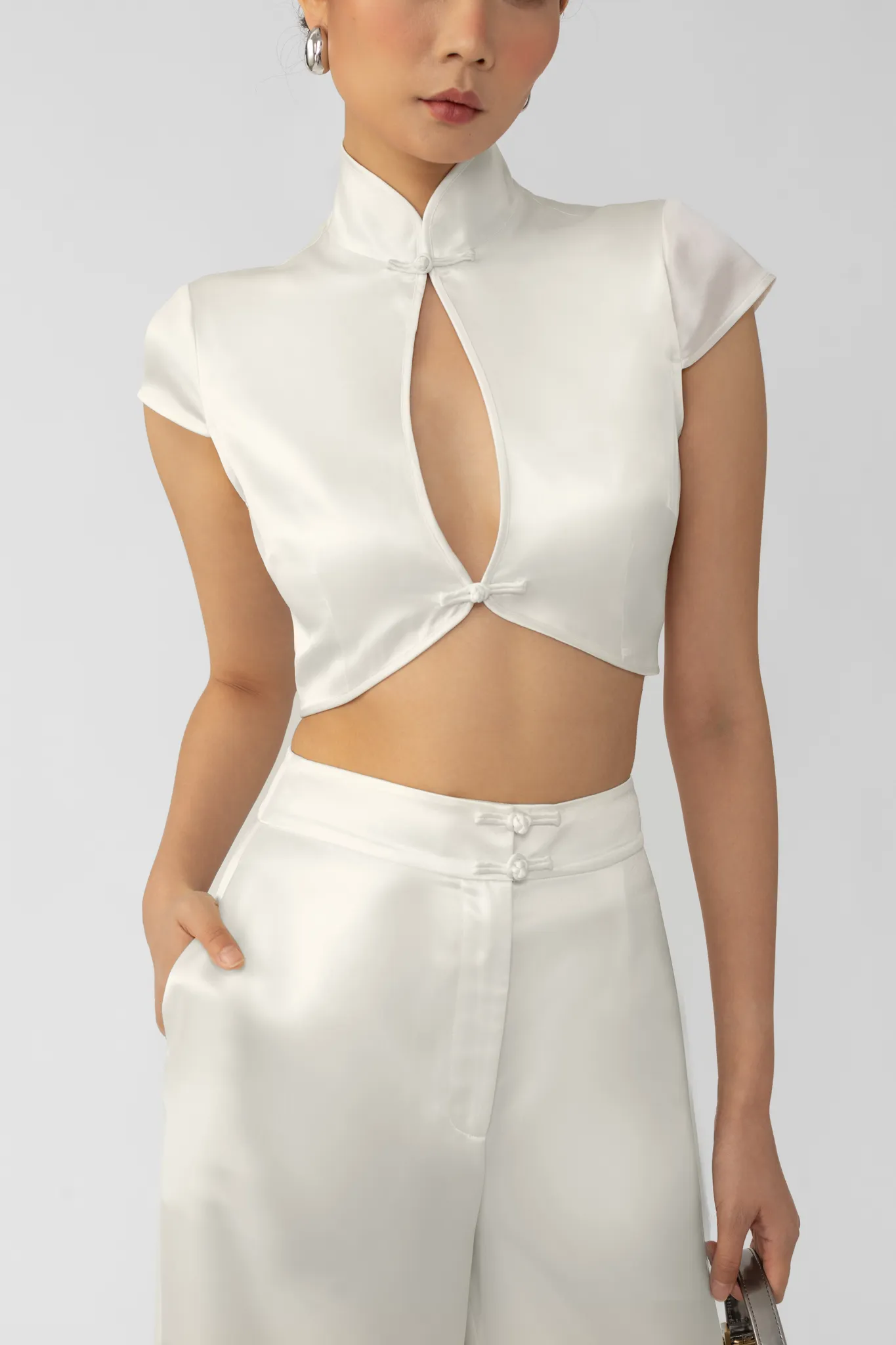 Peggy Satin Top