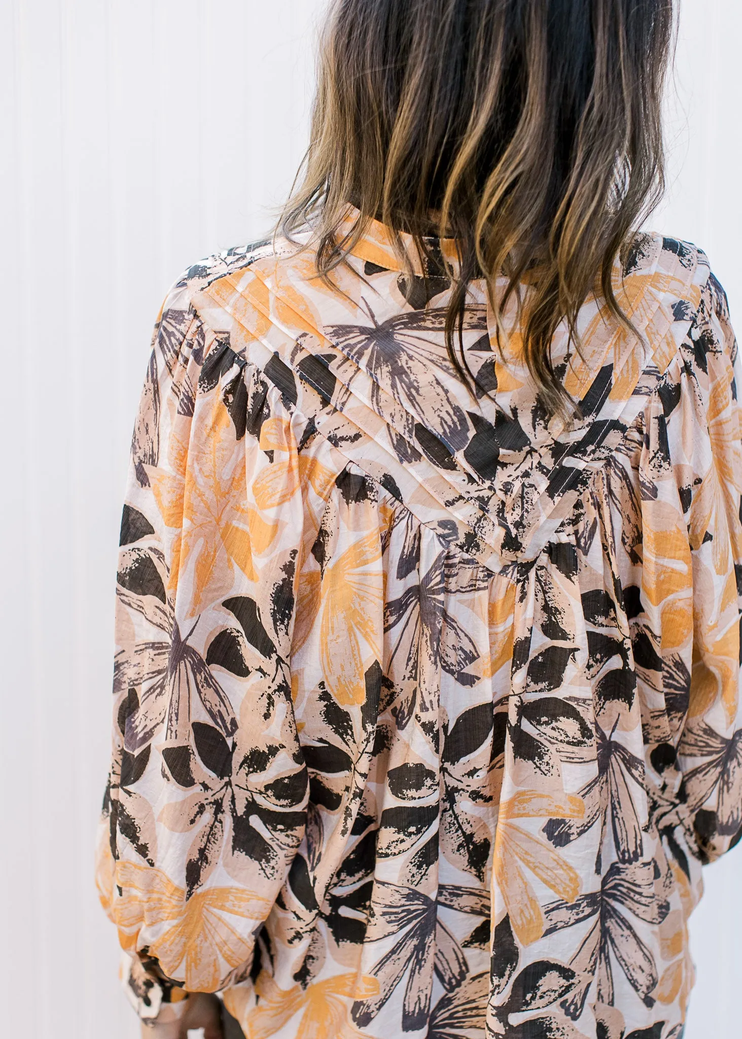 Pinecone Floral Top