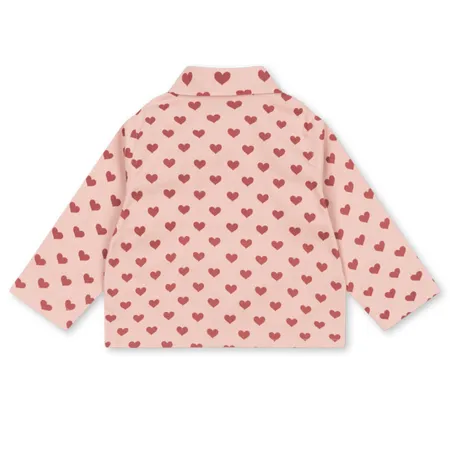 Pink Hearts Shirt Jacket