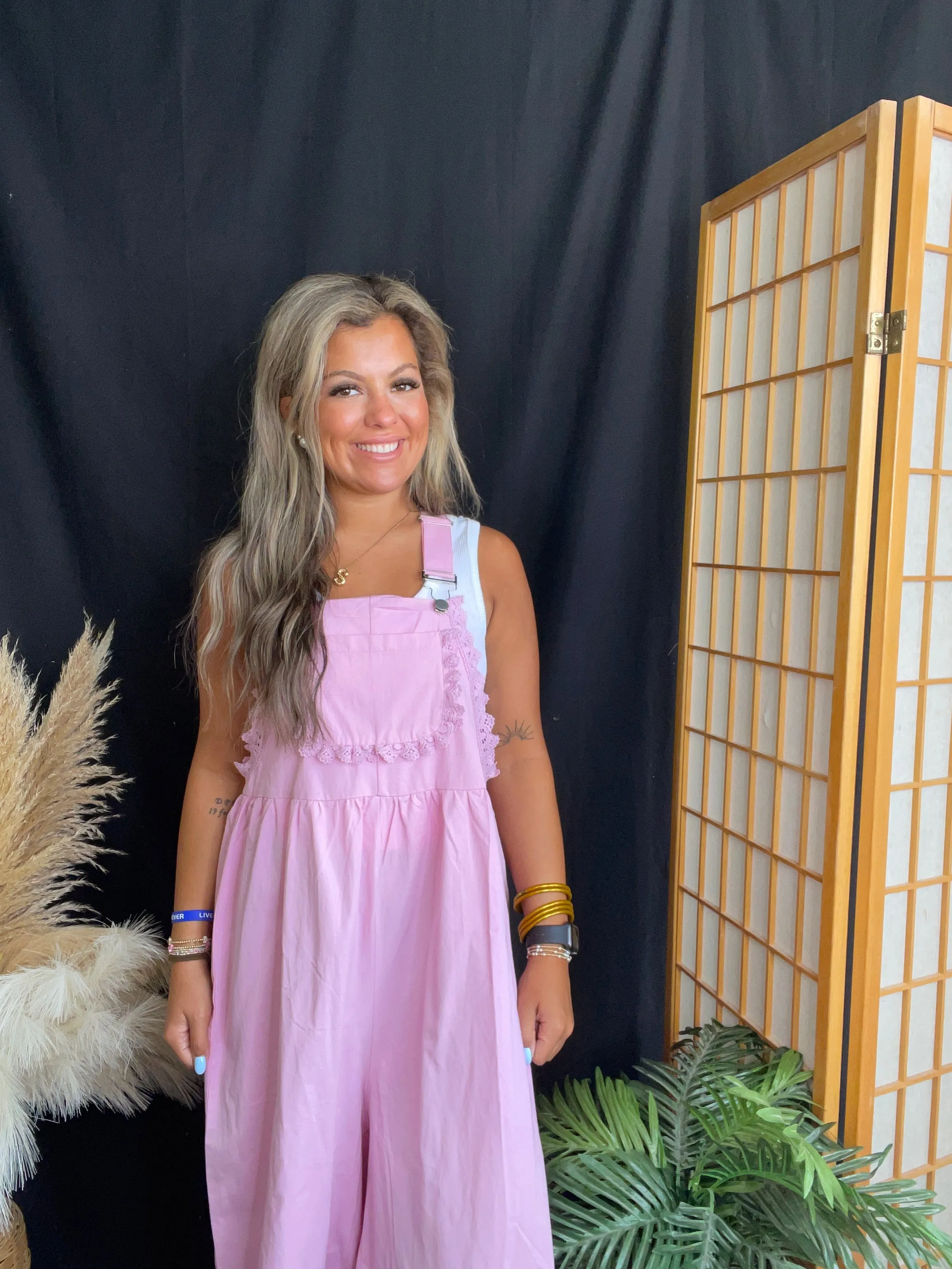 Pink Overalls