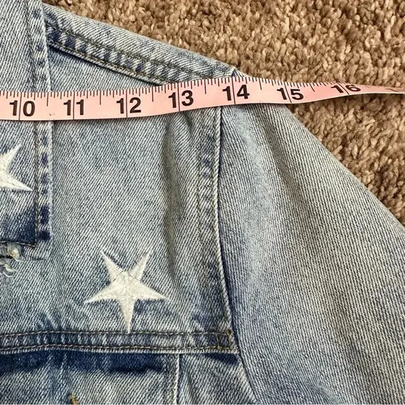 PISTOLA BRANDO STAR EMBROIDERY DENIM JACKET - ZODIAC XS