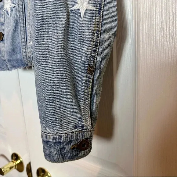 PISTOLA BRANDO STAR EMBROIDERY DENIM JACKET - ZODIAC XS