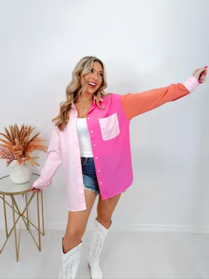 Playfully Polished Colorblock Blouse