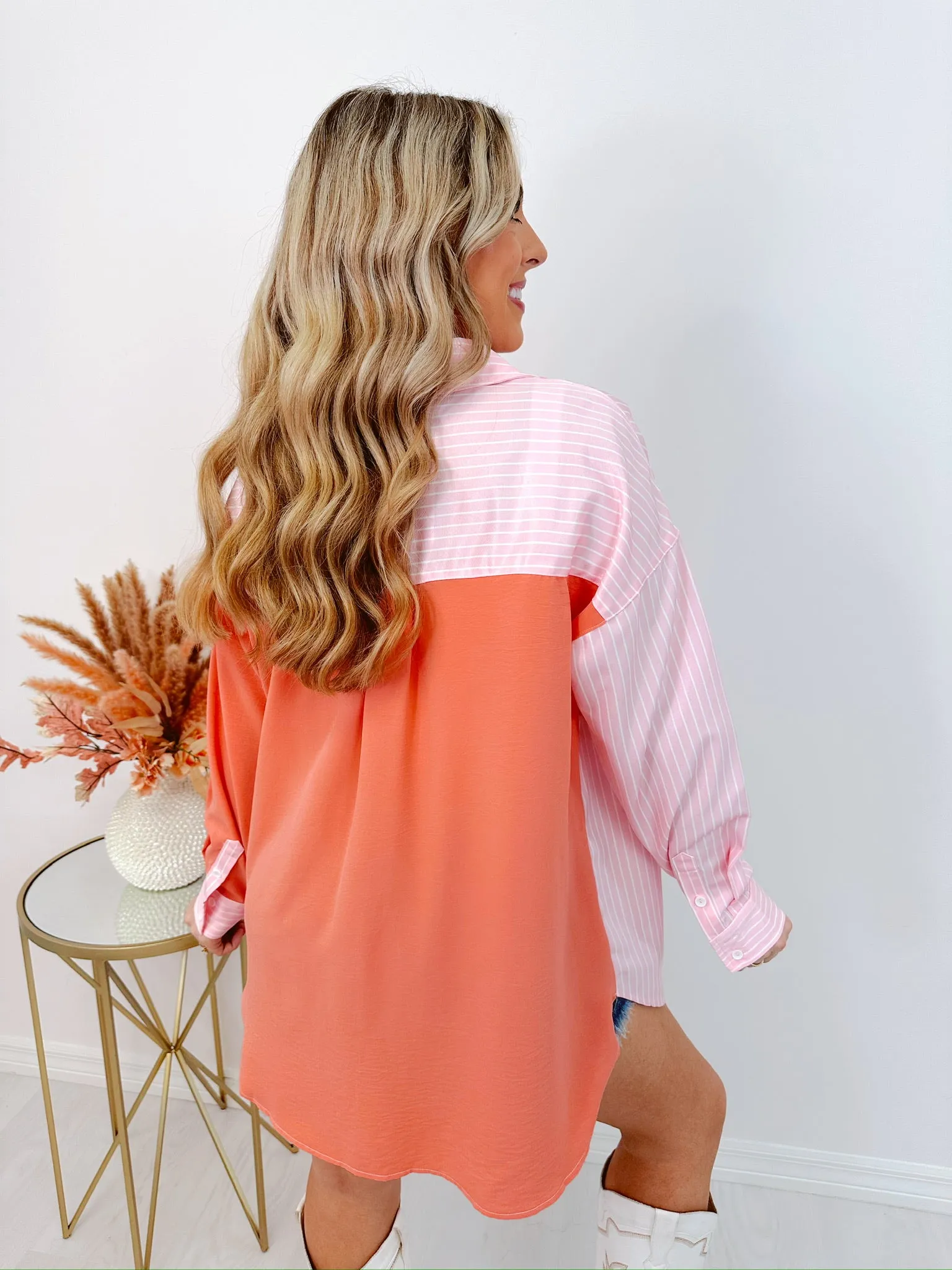 Playfully Polished Colorblock Blouse