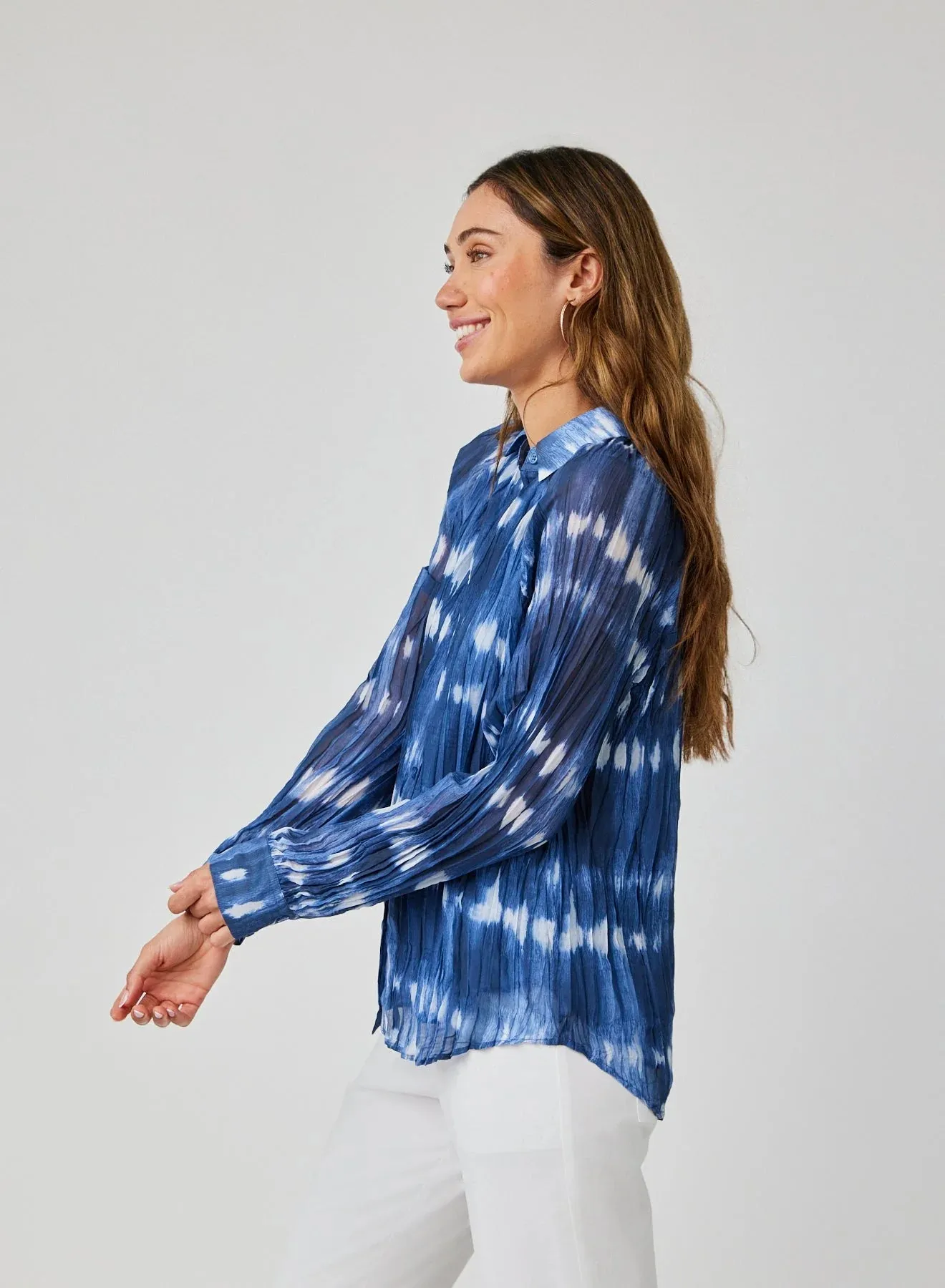 Pleated Raglan Blouse