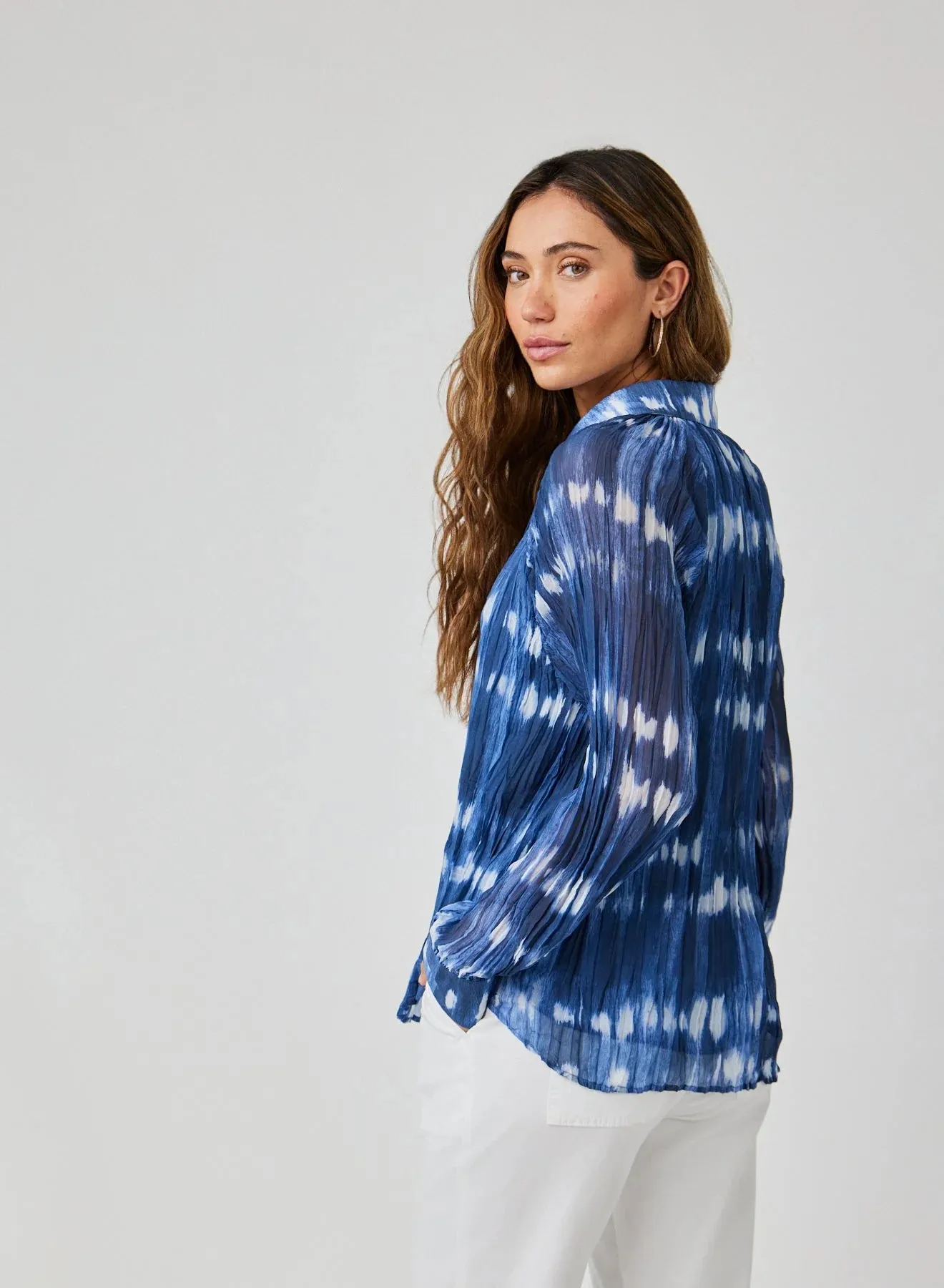Pleated Raglan Blouse