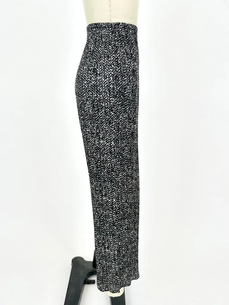 Pleats Please Issey Miyake Splatter Print Pants