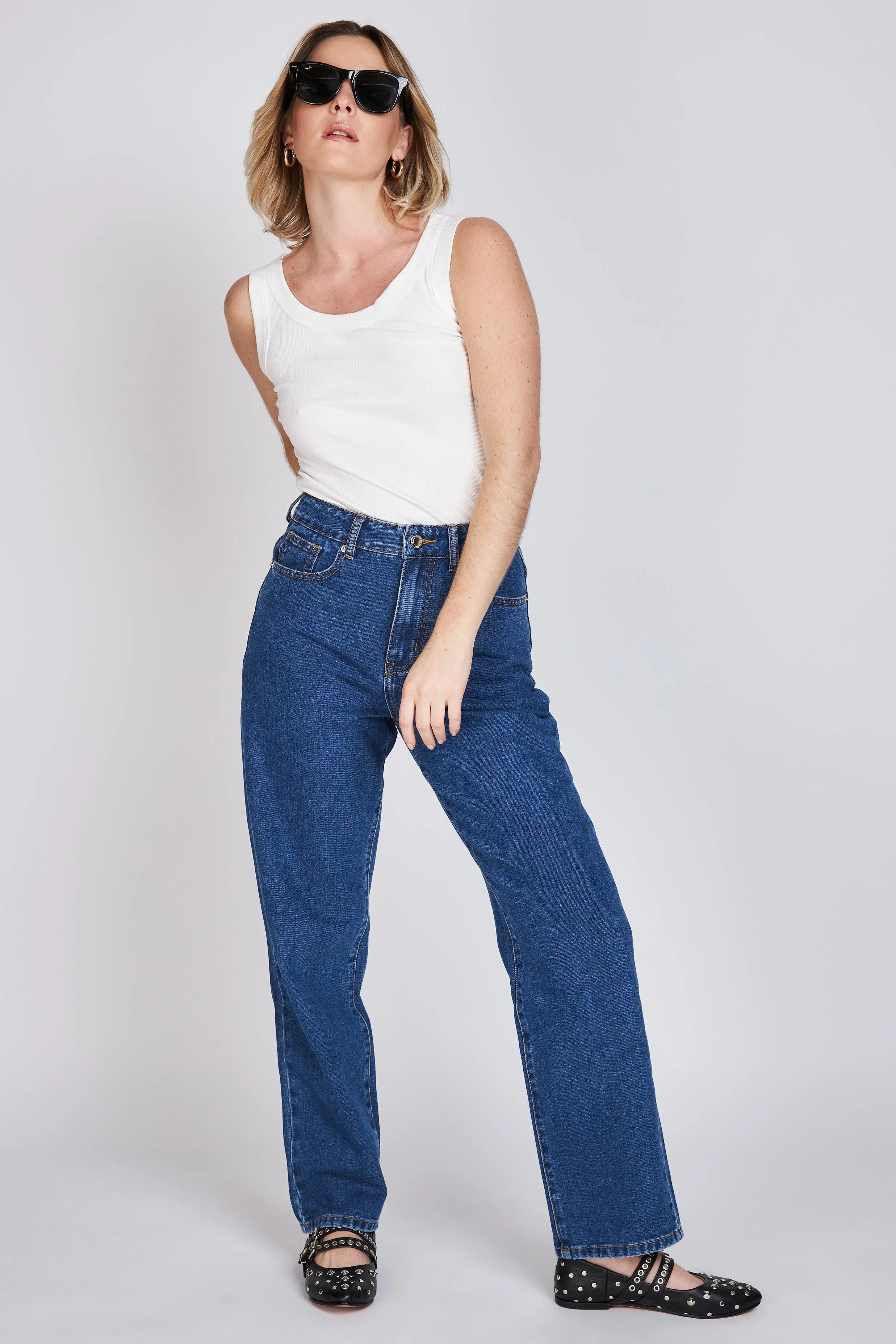 Polera Musculosa Rib Lara Blanco Eclipse