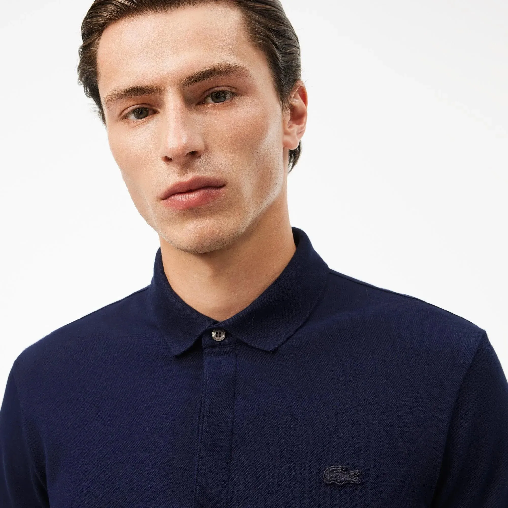 Polo Lacoste Paris Regular Fit Bleu Marine