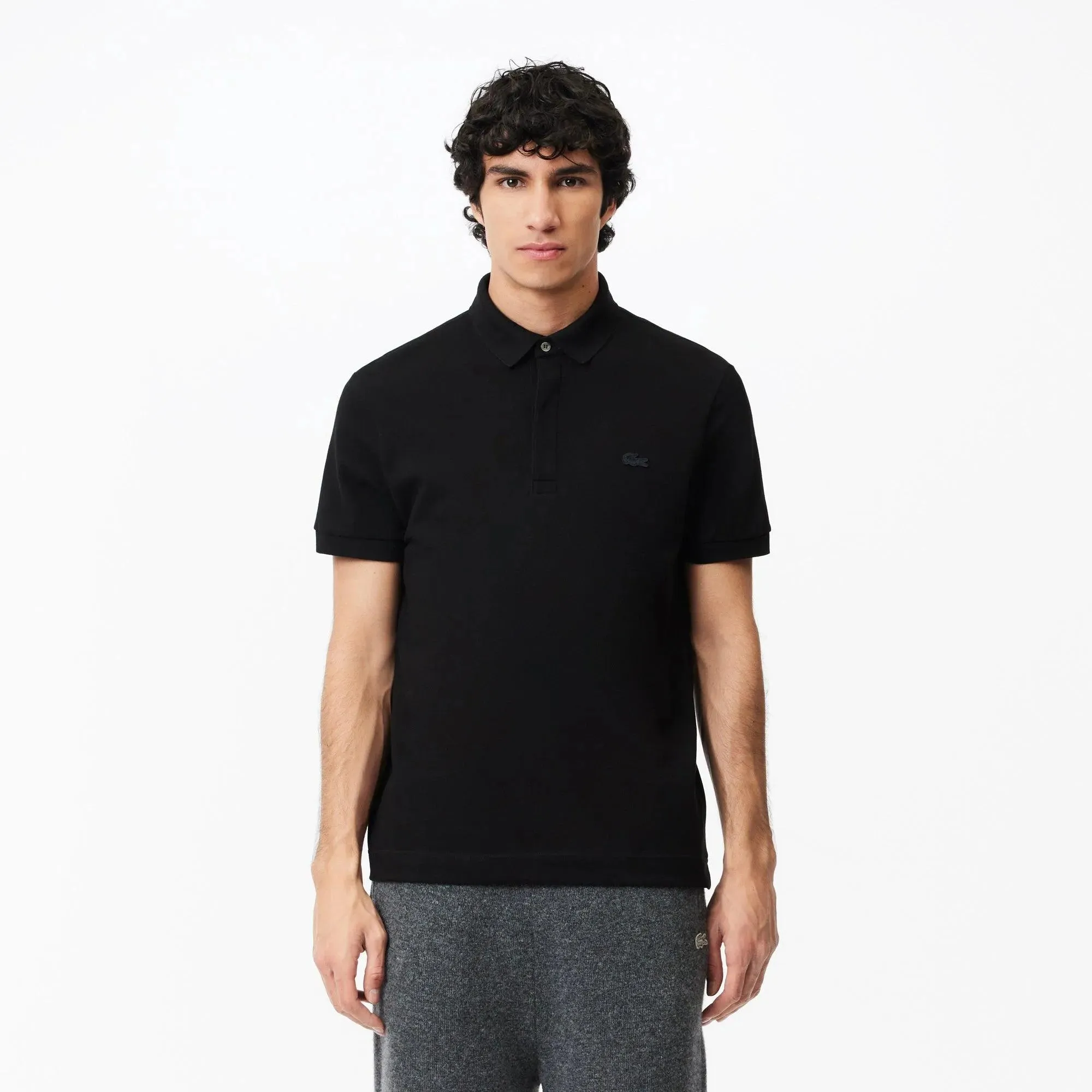 Polo Lacoste Paris Regular Fit Noir