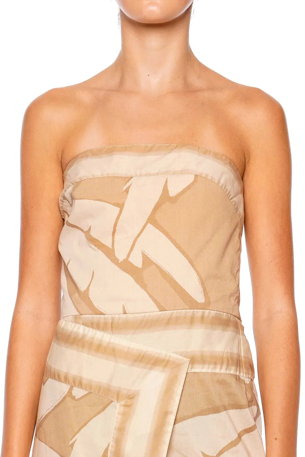 Pontoon Afternoon Palm Print Midi Dress