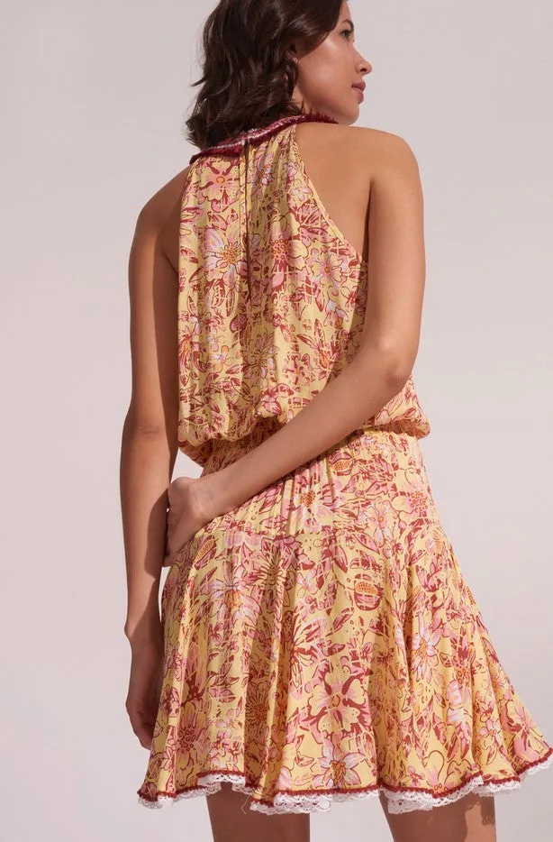 Poupette St. Barths Agathe V Dress - Yellow Camilia