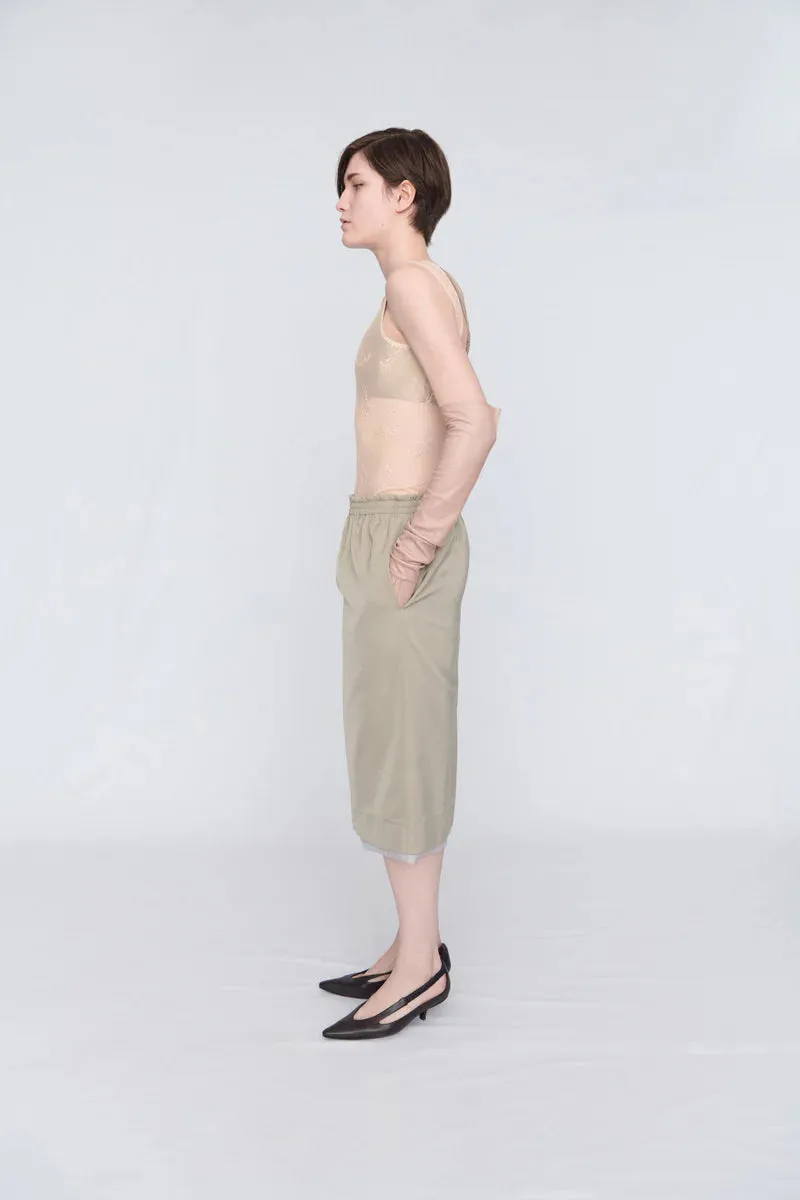 Pull-On Skirt in Duchesse