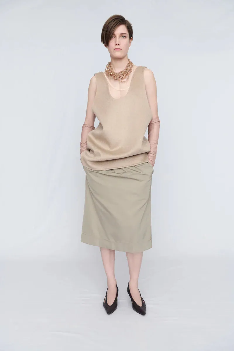Pull-On Skirt in Duchesse