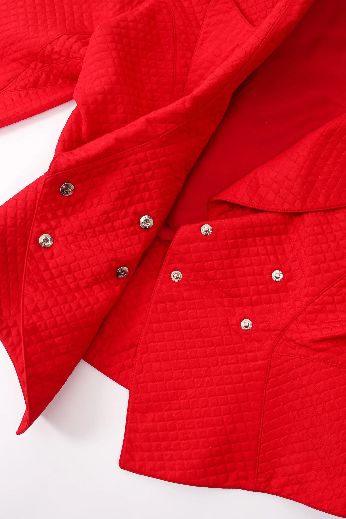 Quilted Peplum Jacket & Skirt Set