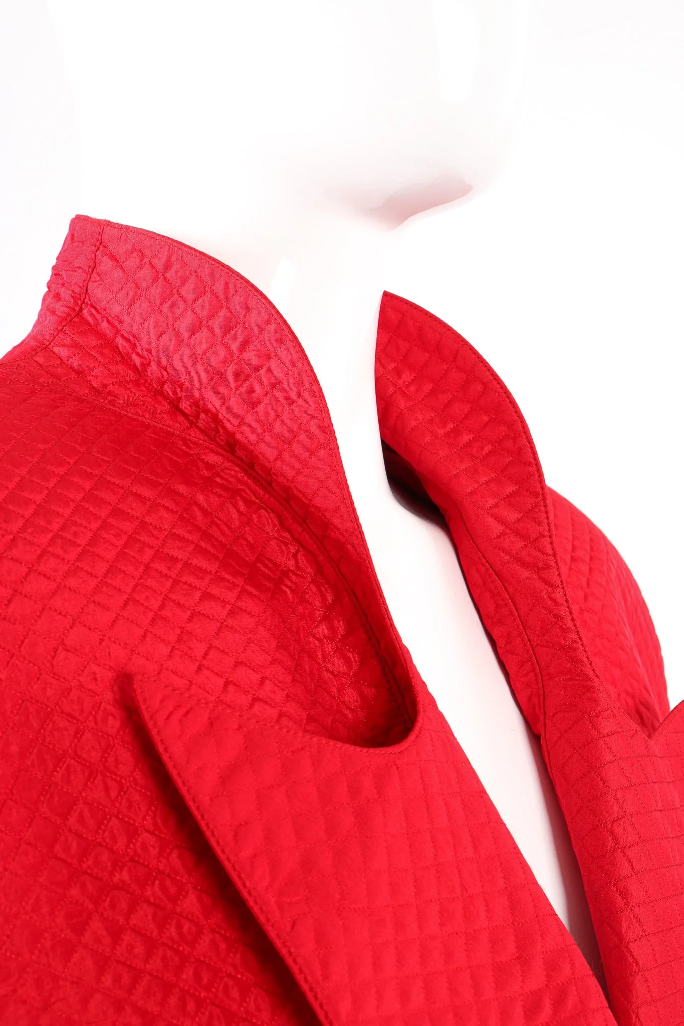 Quilted Peplum Jacket & Skirt Set